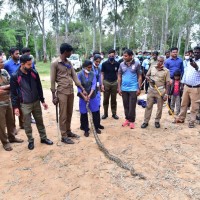Participants  had a unique opportunity to interact with Snakes